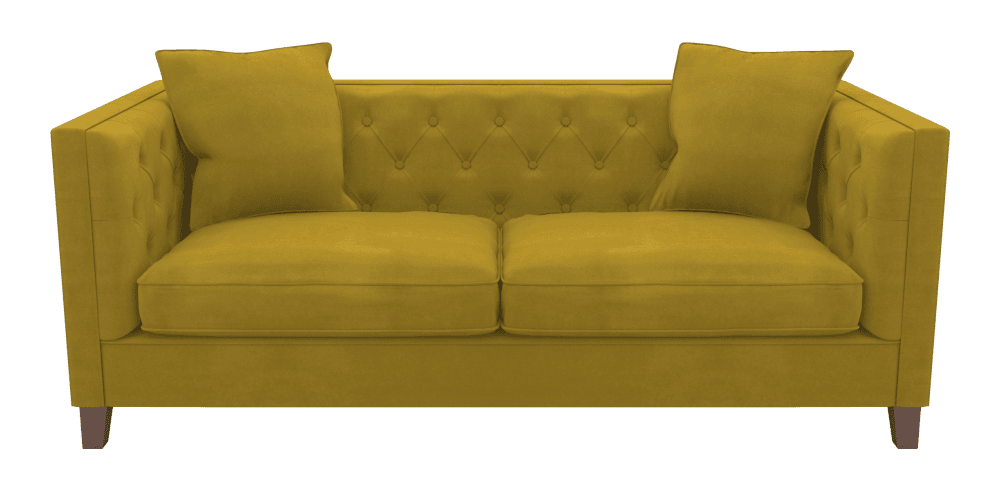 Sofá amarillo fondo transparente