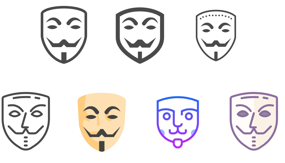 Anonymous Mask PNG Transparent Background