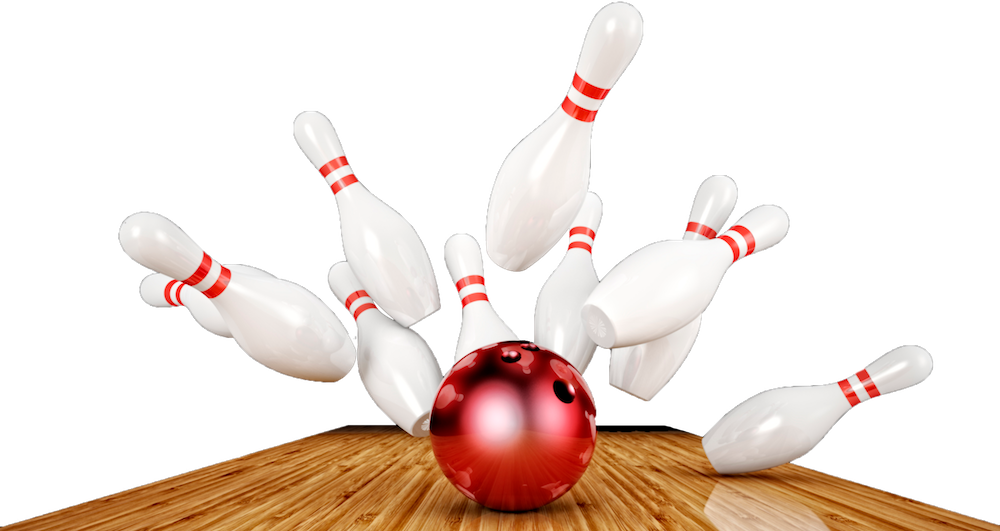 Bowling Strike Background PNG
