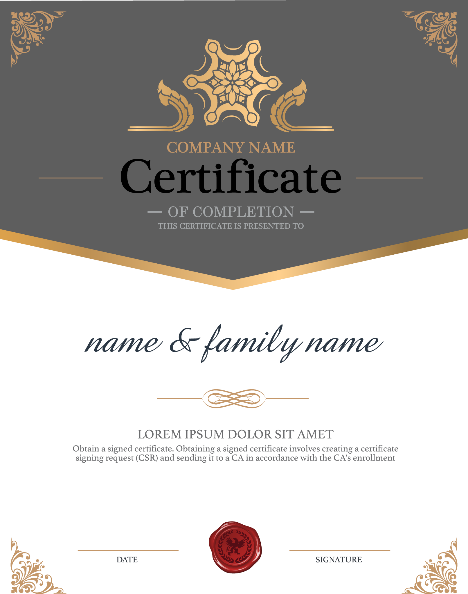 Certificate Background PNG