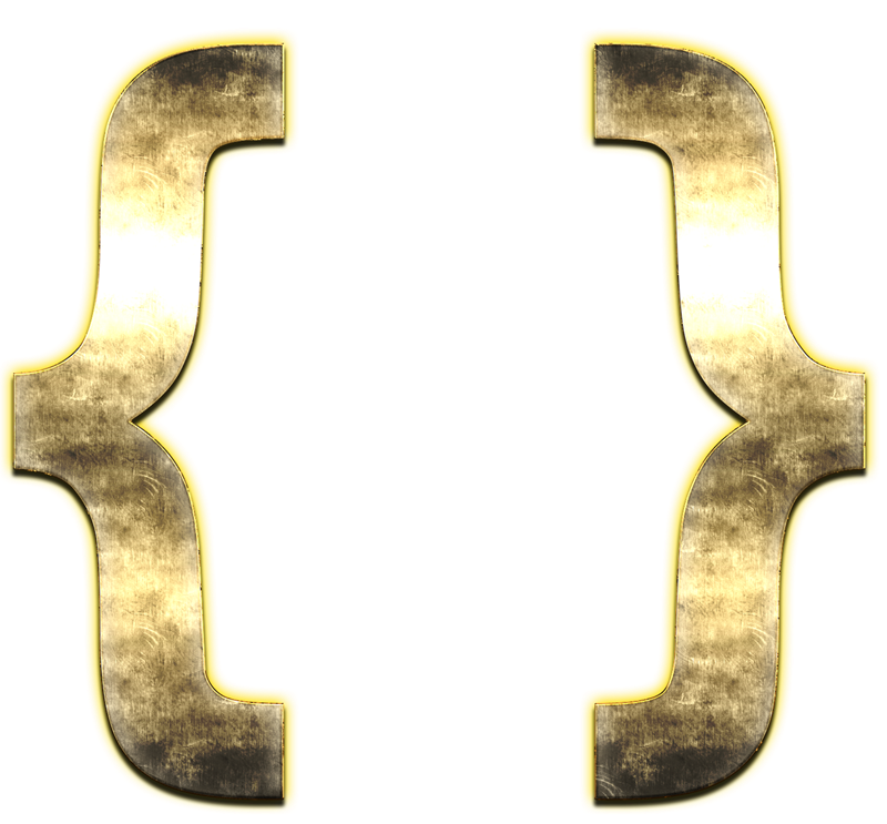 Curly Brackets PNG Free Download
