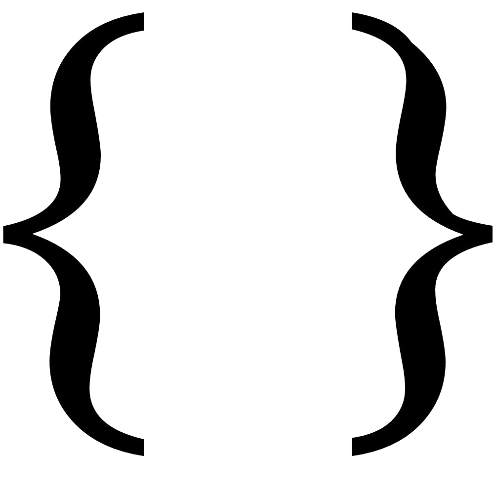Curly Brackets PNG Picture