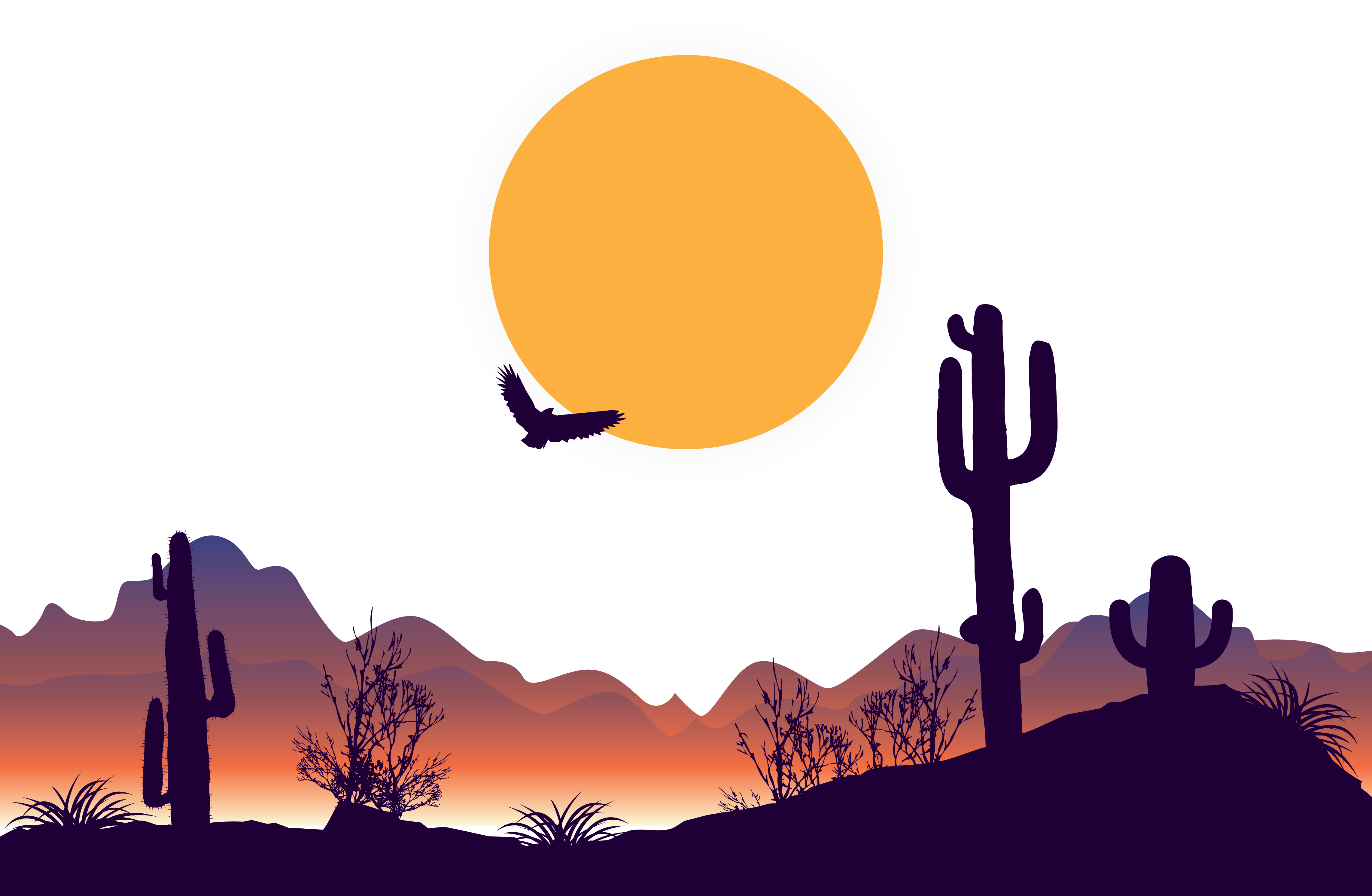 Wüste-PNG-Clipart-Hintergrund