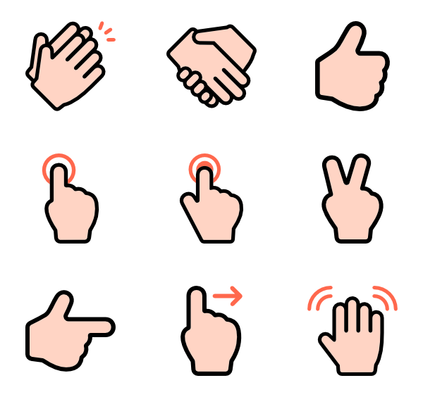 Finger PNG Transparentes Bild