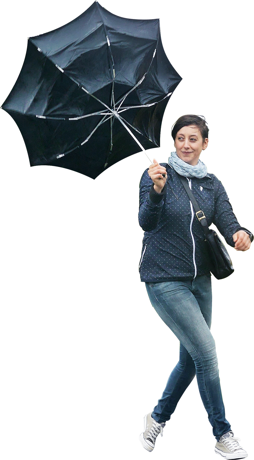 Mädchen Regenschirm PNG Transparentes Bild