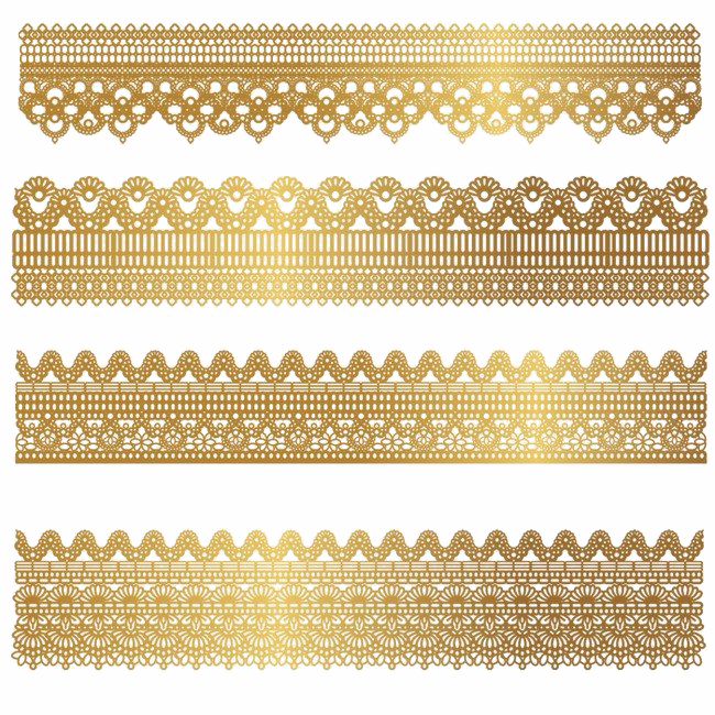 Gold Lace PNG File
