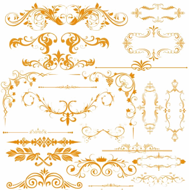 Gold Lace PNG Free Download
