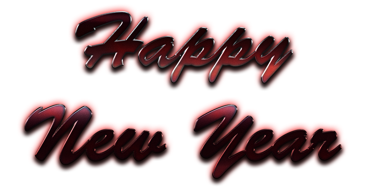 Feliz año nuevo letra PNG descarga gratuita