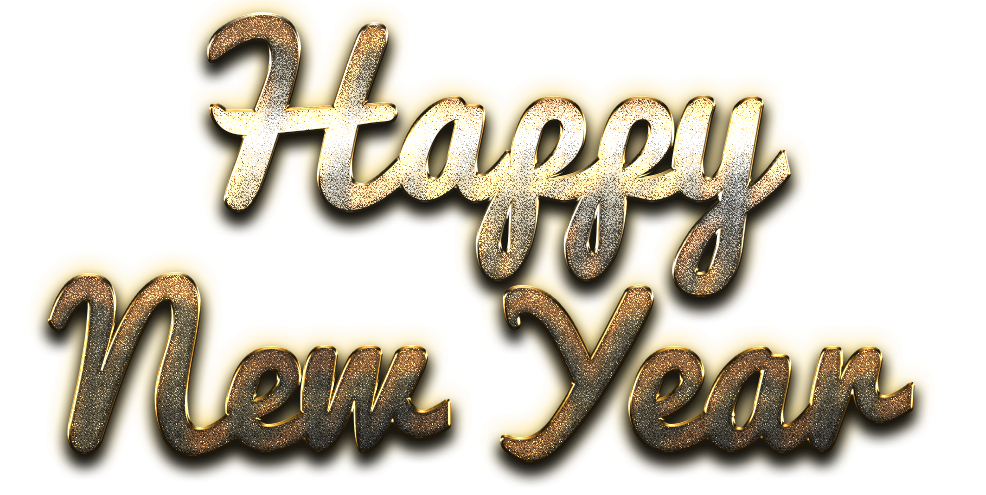 Happy New Year Letter PNG Pic