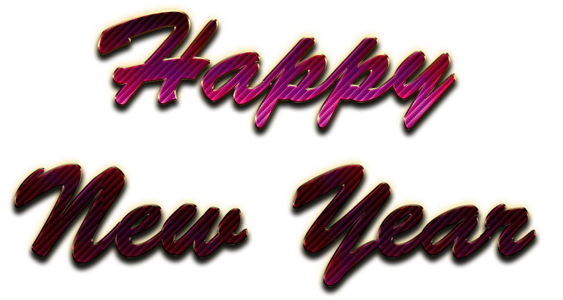 Feliz año nuevo carta transparente PNG