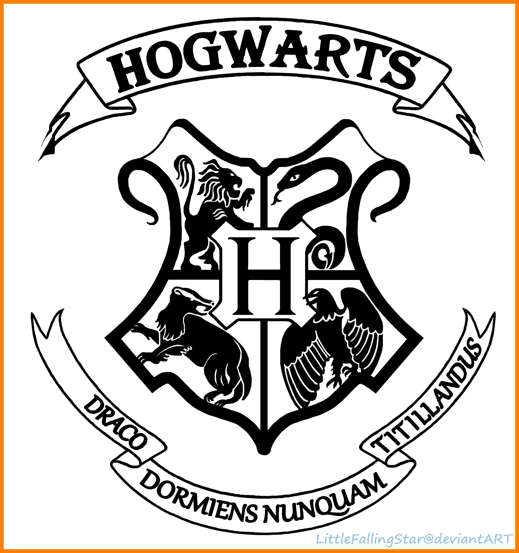 Hogwarts logo PNG transparenter Hintergrund