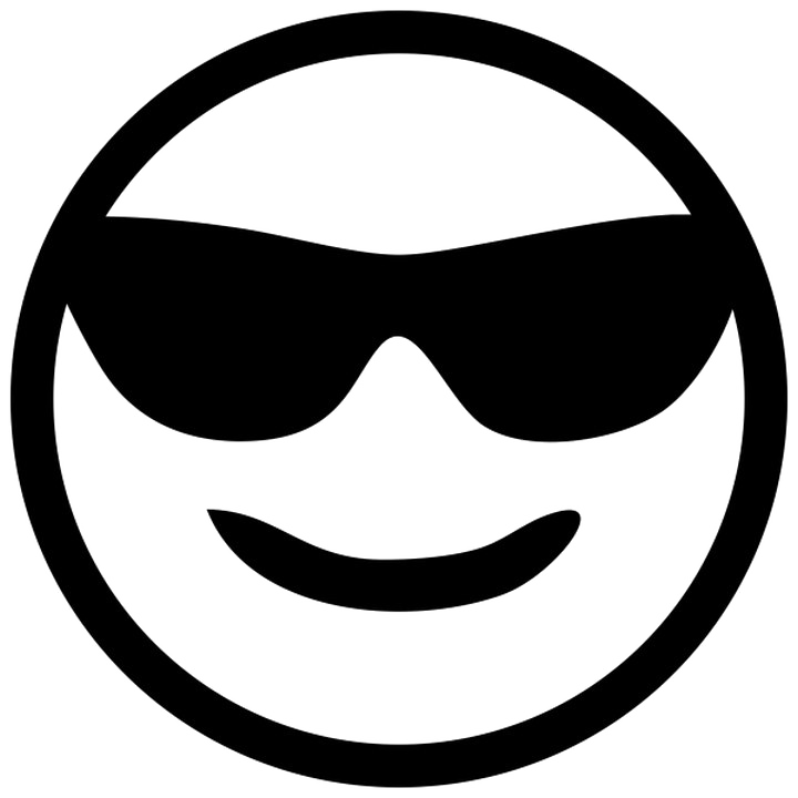 Óculos de sol emoji PNG imagens transparentes