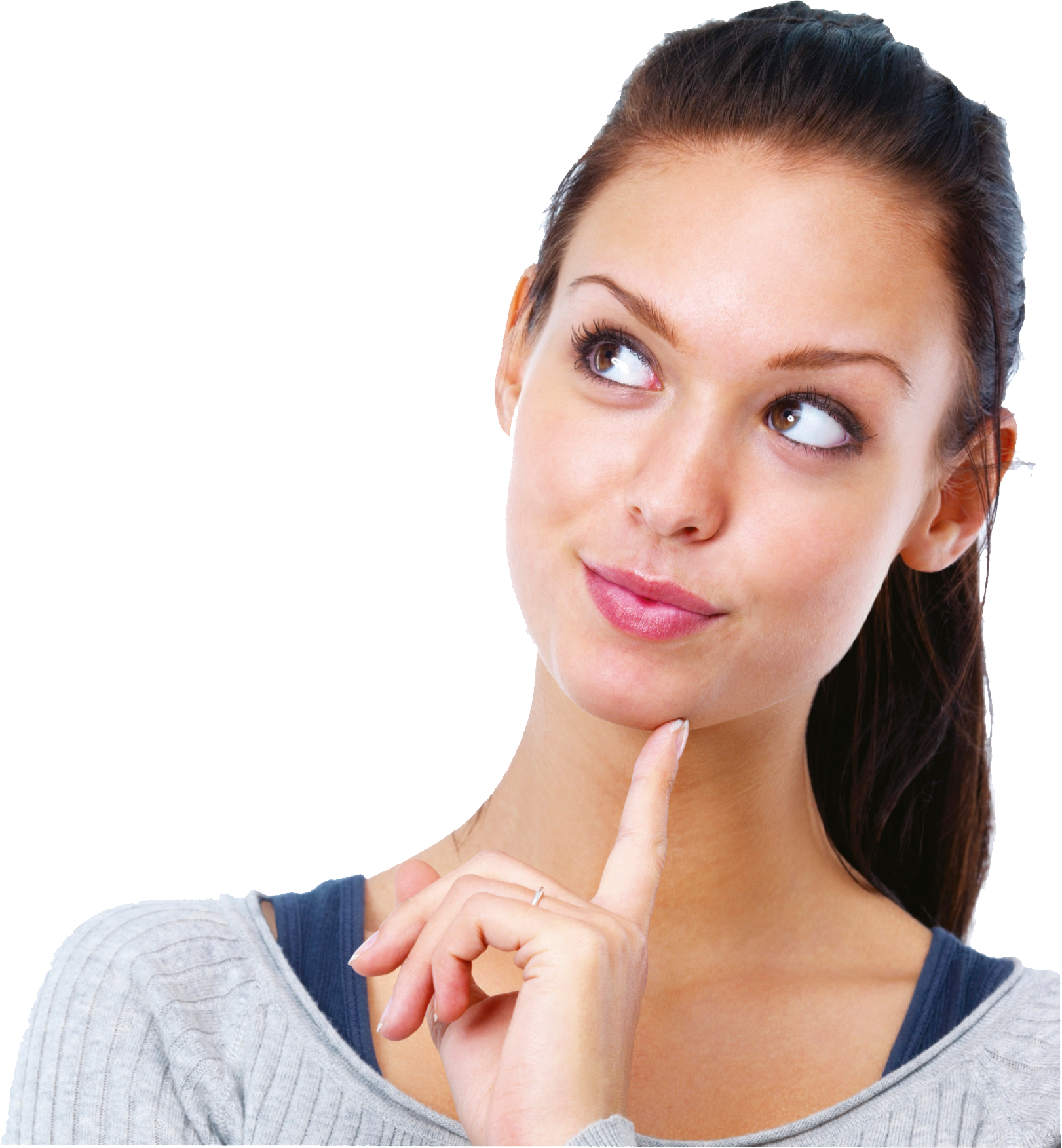 Thinking Woman PNG Clipart