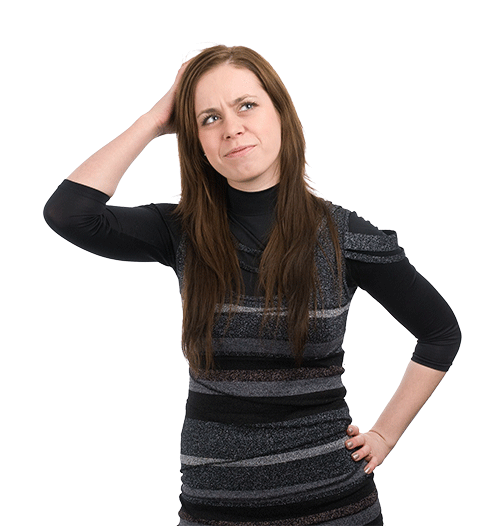 Thinking Woman PNG File