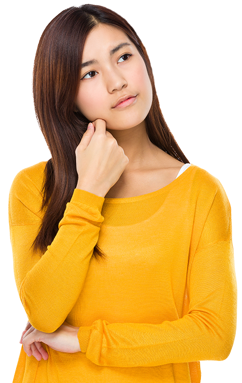 Thinking Woman PNG Transparent HD Photo