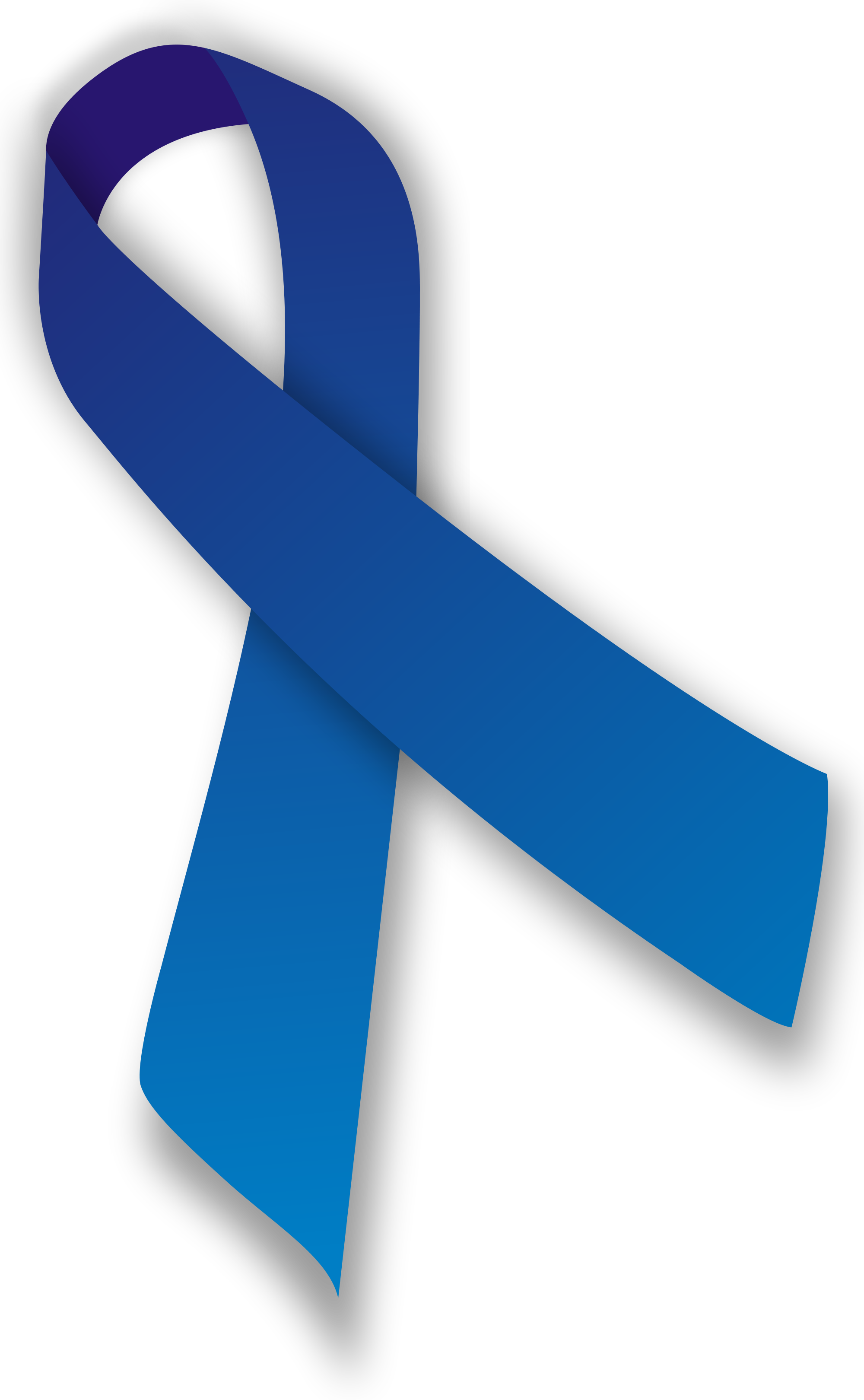 Blue Ribbon PNG Transparent Image