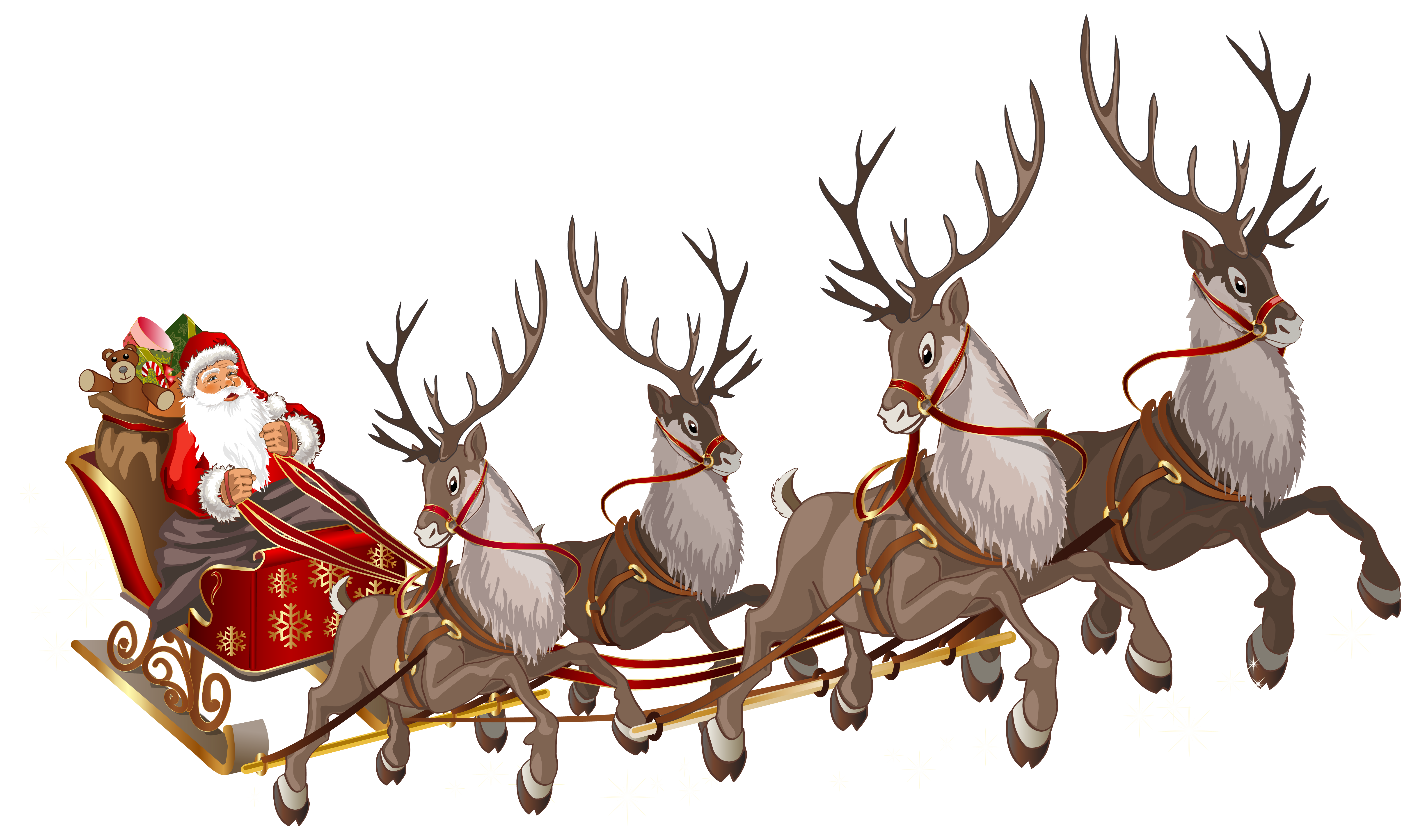 Christmas Reindeer PNG Transparent Image
