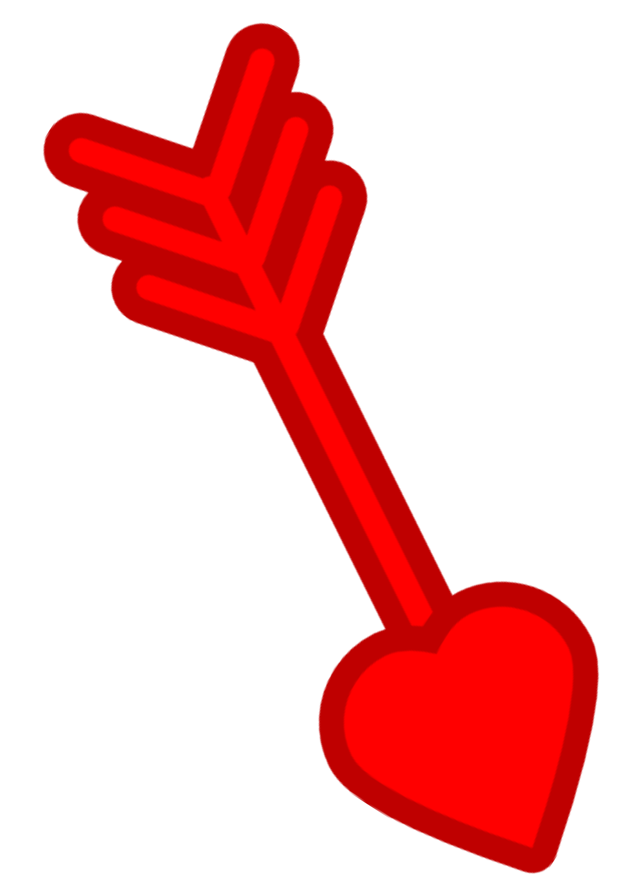 Heart Cupido Flecha fondo transparente
