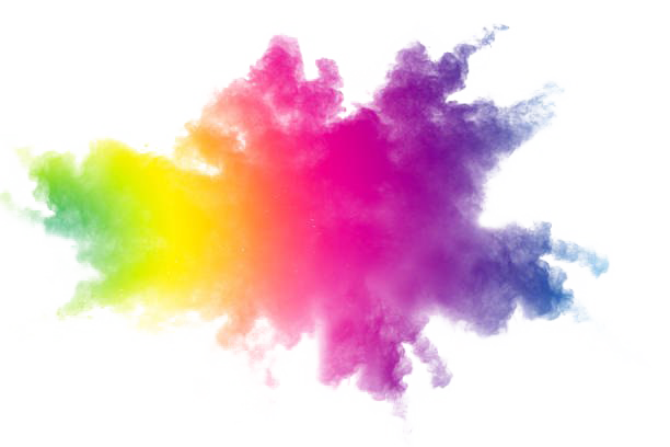 Holi-kleur poeder Transparante achtergrond