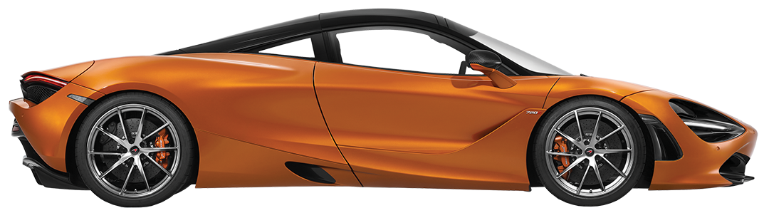 Оранжевый McLaren прозрачный фон