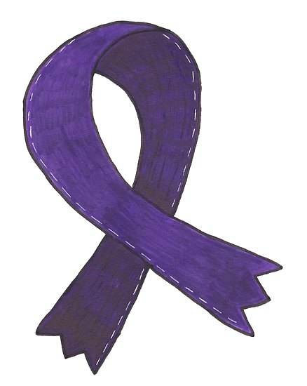Purple Awareness Ribbon PNG Picture