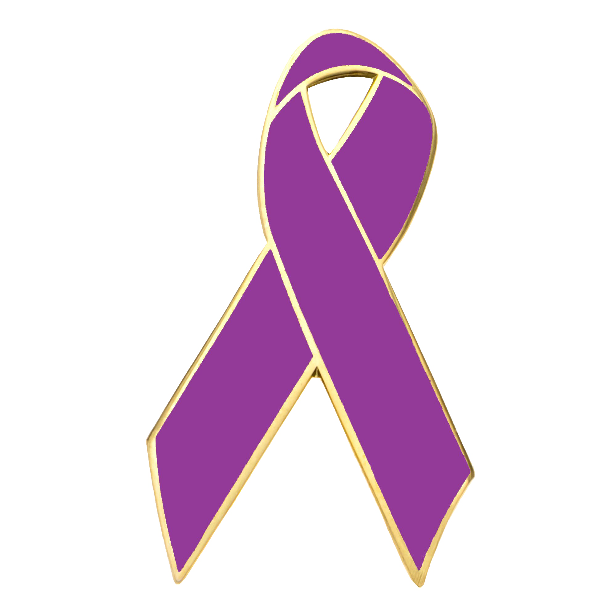 Purple Awareness Ribbon PNG Transparent Picture