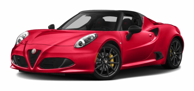 Red Alfa Romeo PNG Image