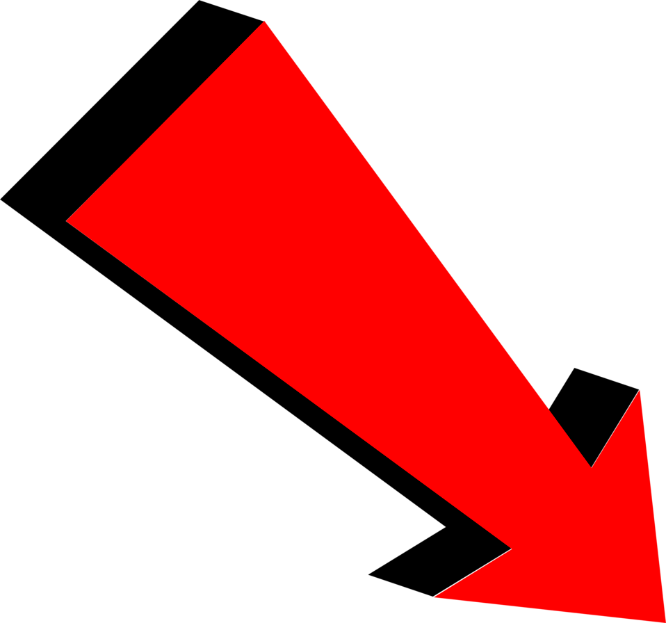Красная стрелка PNG прозрачное изображение