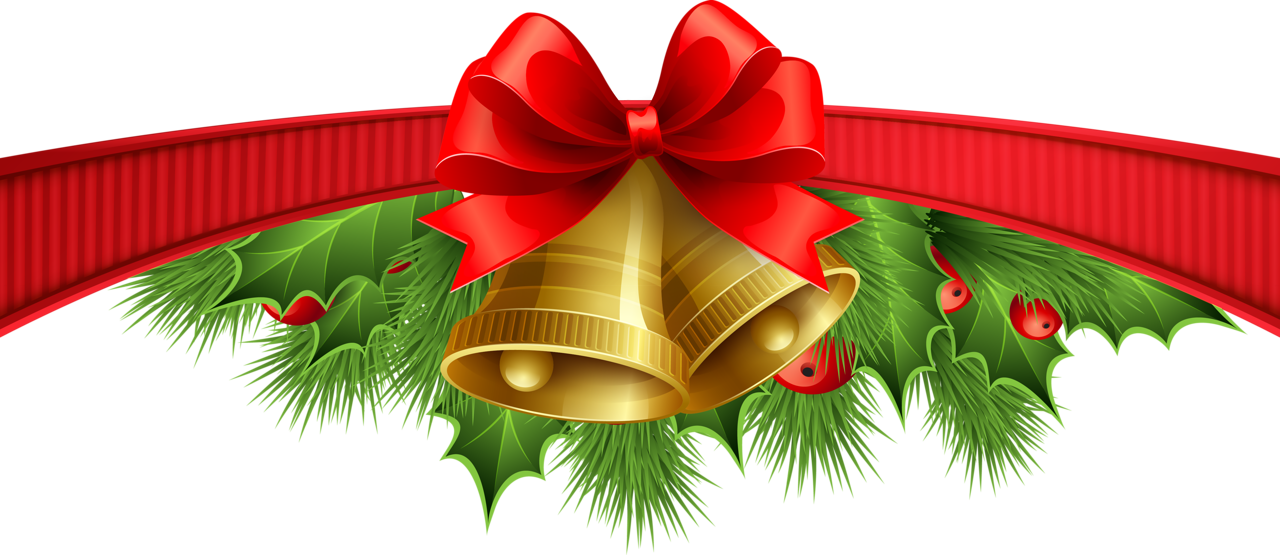 Red Christmas Ribbon PNG Clipart