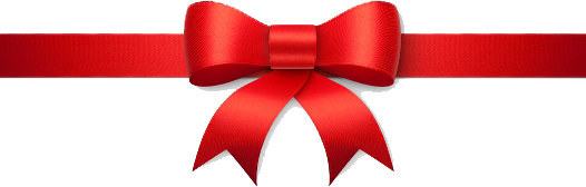 Red Christmas Ribbon PNG Transparent