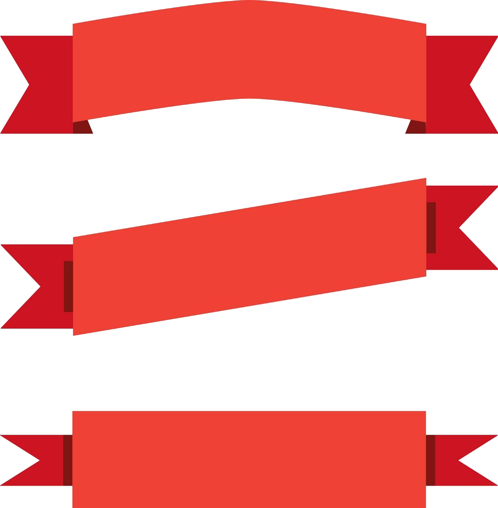 Red Ribbon Banner PNG Transparent