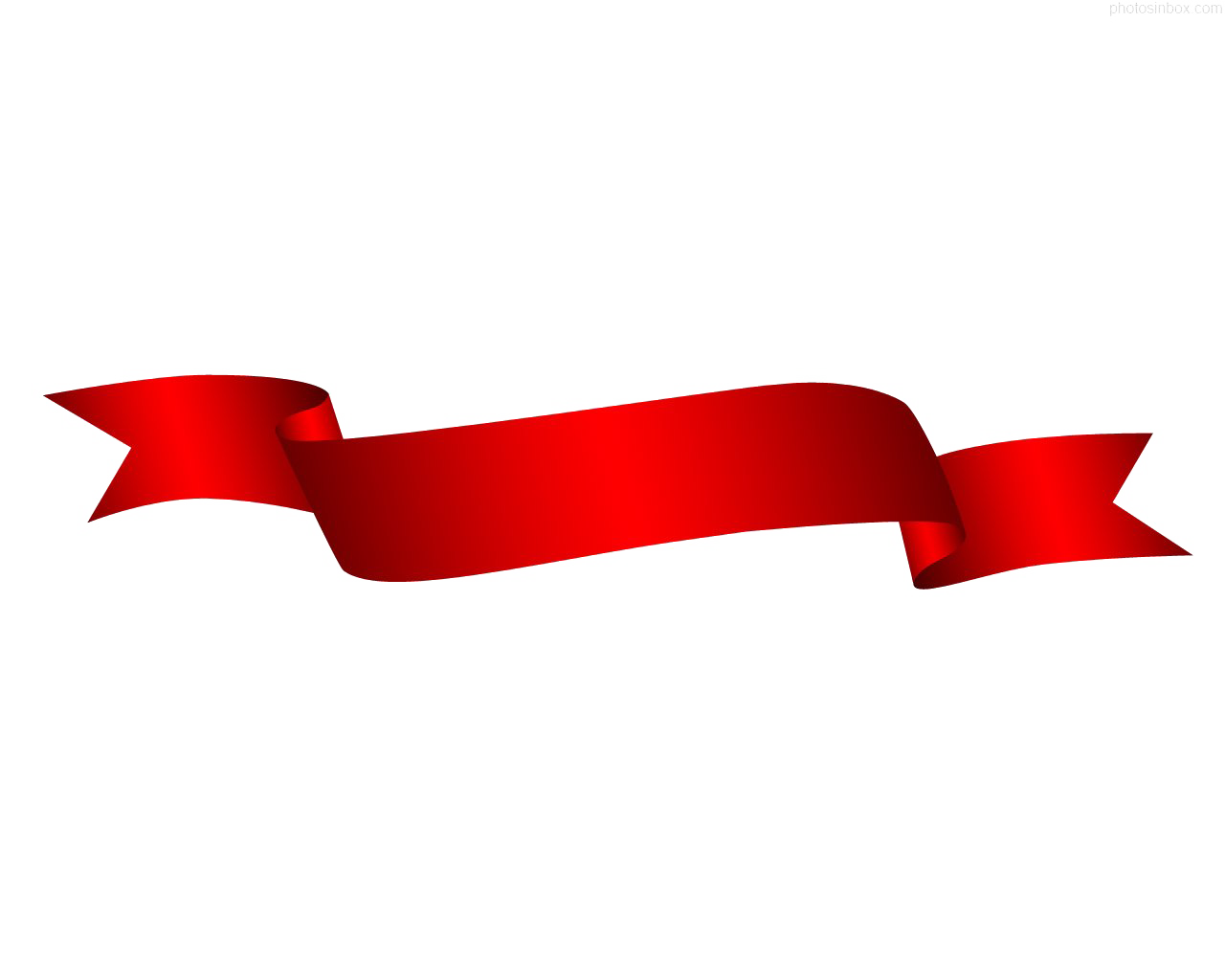 Красная лента PNG прозрачная картина