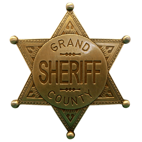 Sheriff Badge Background PNG