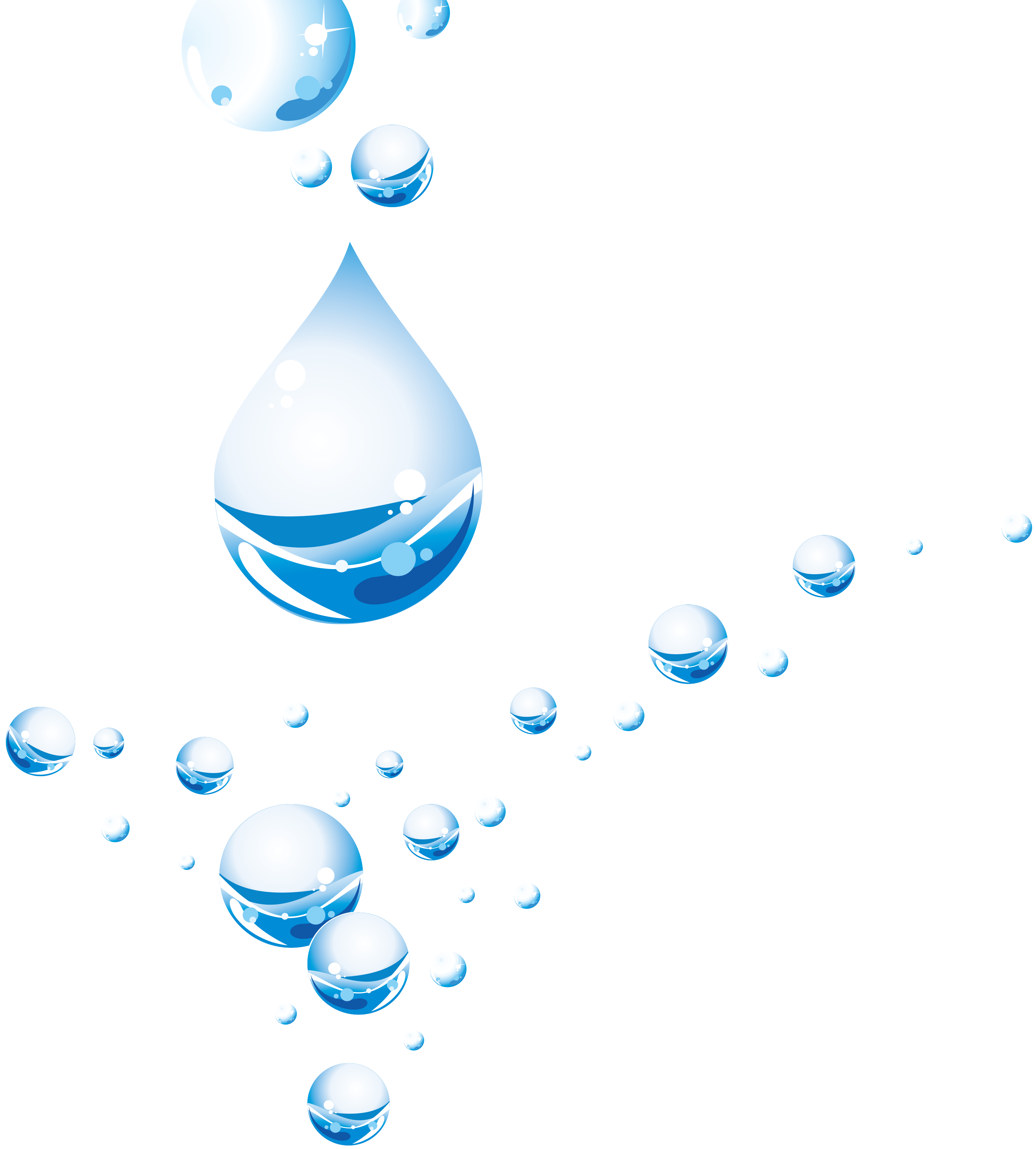 Воды пузырьки фон PNG