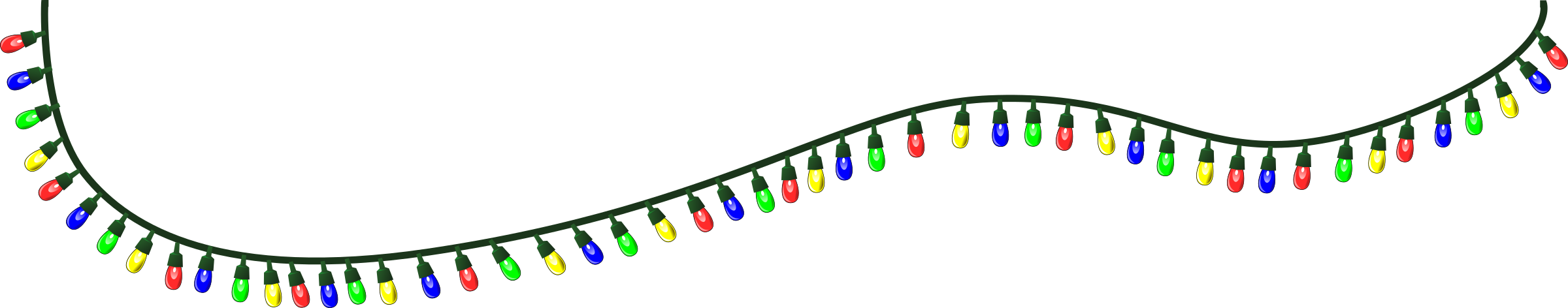 Xmas Lights Background PNG
