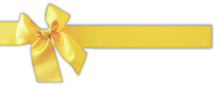 Yellow Ribbon PNG Background Image