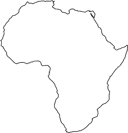 Africa Map PNG File
