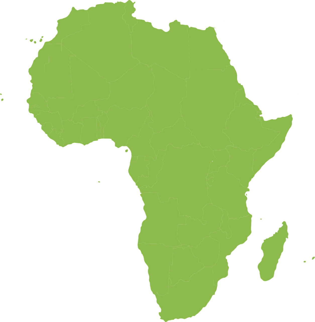 Africa Map PNG HD Isolated