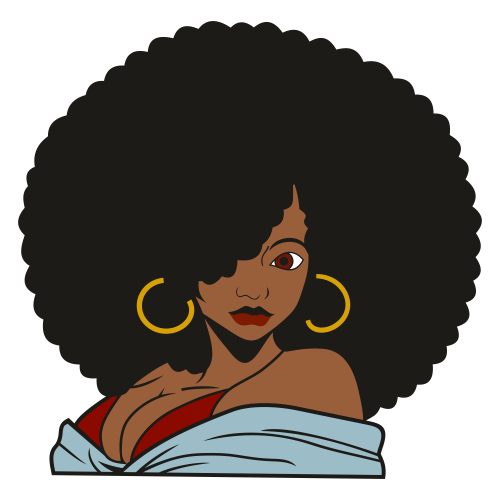 African American Woman PNG File