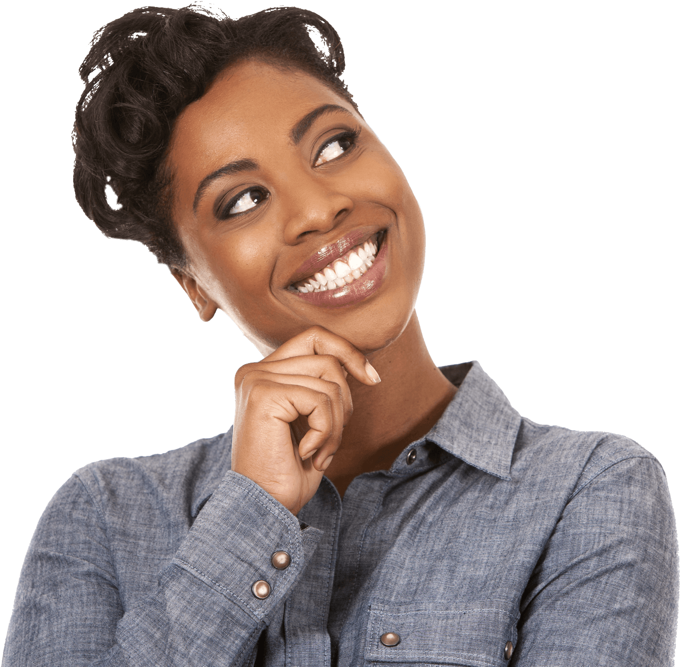 African American Woman PNG Isolated File
