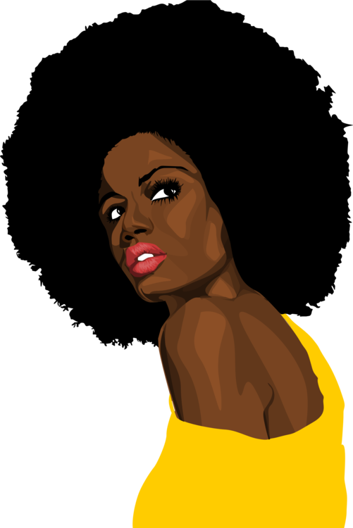African American Woman PNG Isolated Pic