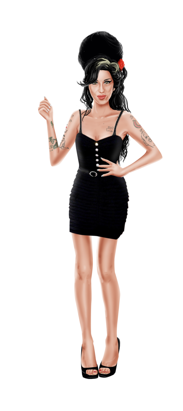 Amy Winehouse PNG Isolated Photo