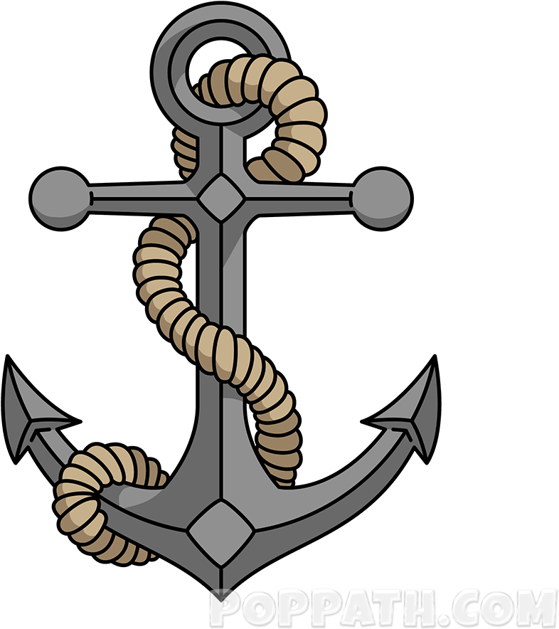 Anchor Tattoo PNG Isolated File