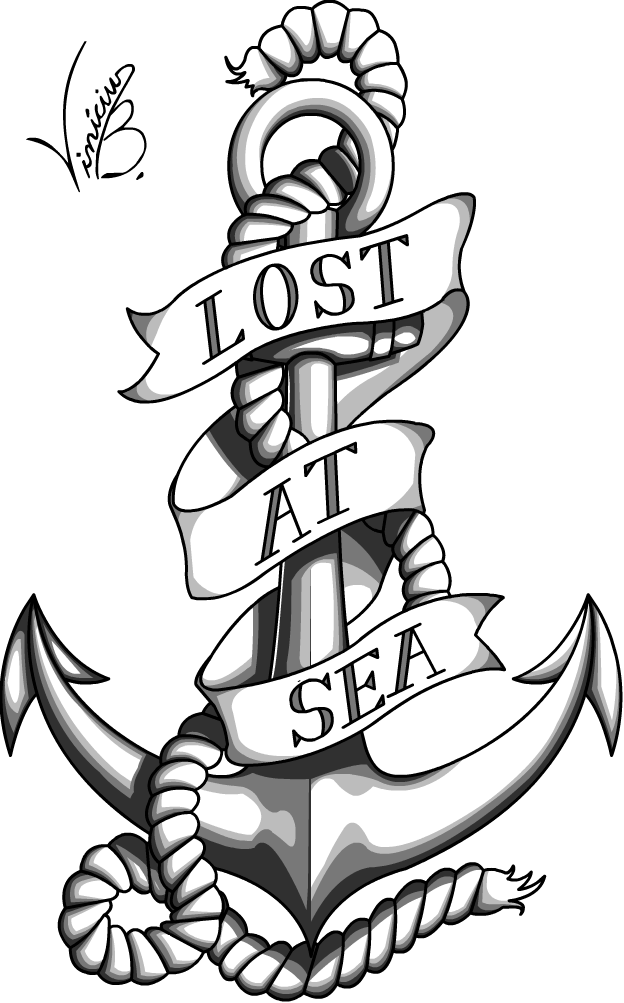 Anchor Tattoo PNG Isolated Photo