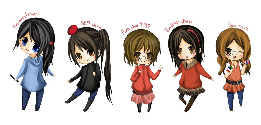 Anime Group Transparent PNG
