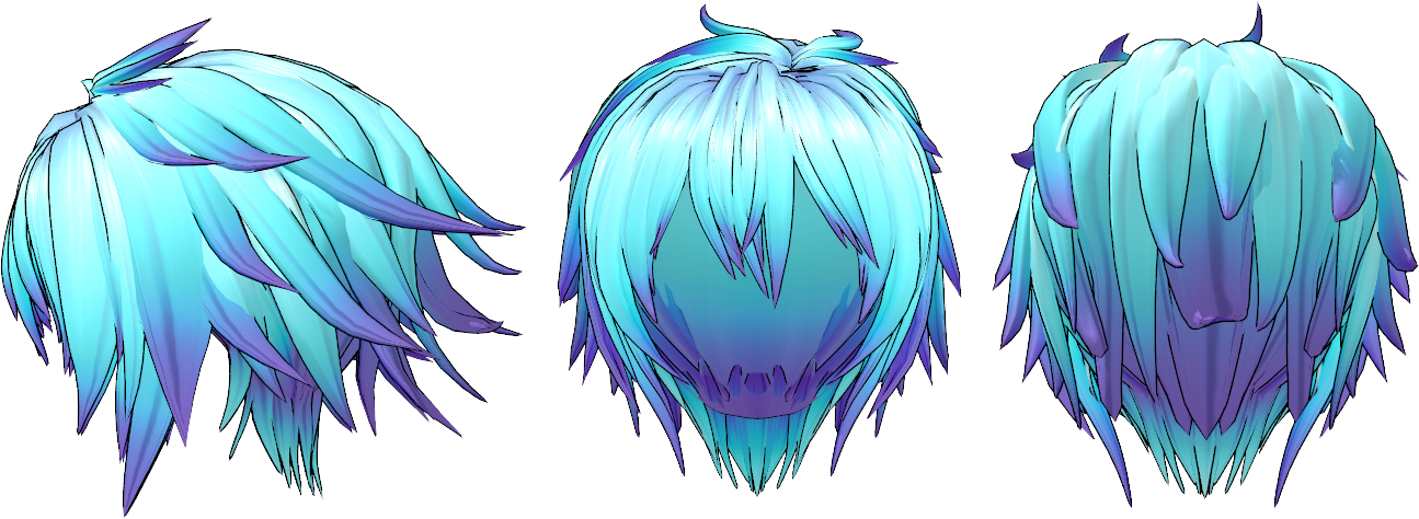 Anime Hair PNG Picture